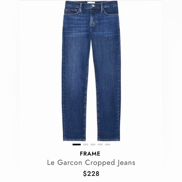 Frame Denim Denim - NWT FRAME Le Garçon Cropped Boyfriend Azure Jeans Denim Size 25